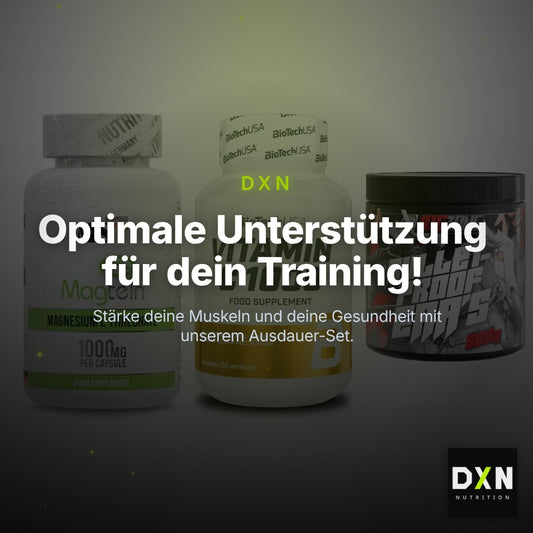 Ausdauer-Set: MST Magnesium + BioTech Vitamin + Big Zone Bulletp – Clean Showcase Plus