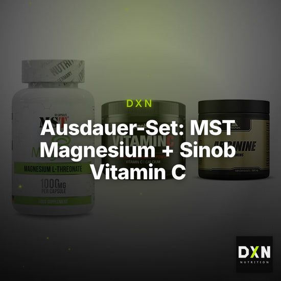 Ausdauer-Set: MST Magnesium + Sinob Vitamin C + Peak Arginin – Clean Showcase Plus