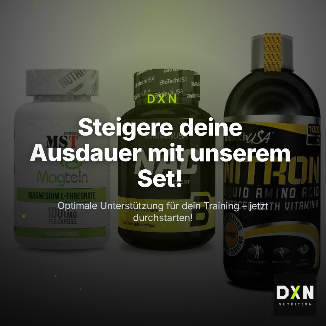 Ausdauer-Set: MST Magnesium + BioTech NAC + BioTech Liquid – Clean Showcase Plus