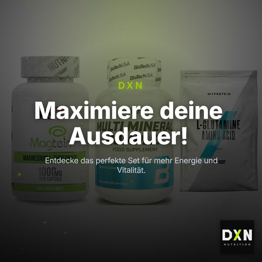 Ausdauer-Set: MST Magnesium + BioTech Multi + MyProtein – Clean Showcase Plus