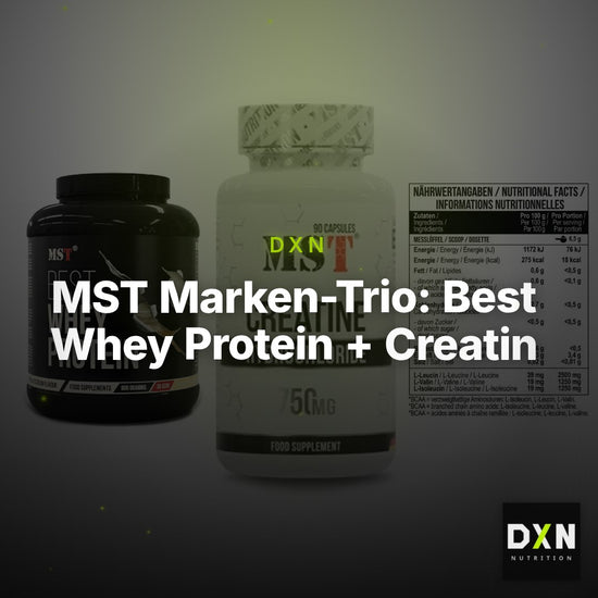MST Marken-Trio: Best Whey Protein + Creatin HCL + BCAA Zero – Clean Showcase Plus