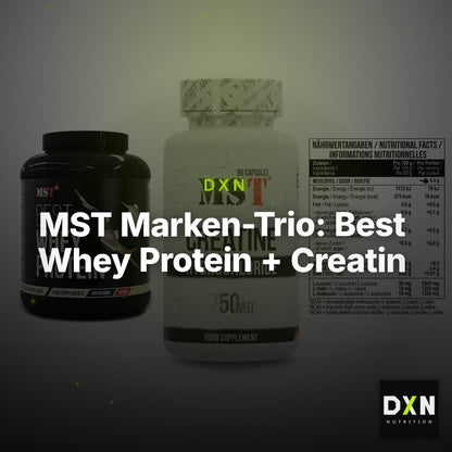 MST Marken-Trio: Best Whey Protein + Creatin HCL + BCAA Zero – Clean Showcase Plus