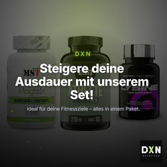 Ausdauer-Set: MST Magnesium + ESN Athlete + Scitec Lysine – Clean Showcase Plus