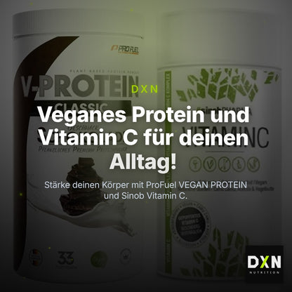 Basis-Set: ProFuel VEGAN PROTEIN + Sinob Vitamin C – Clean Showcase Plus