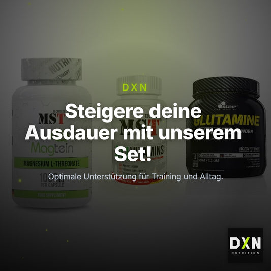 Ausdauer-Set: MST Magnesium + MST All Vitamins + Olimp L-Glutamin – Clean Showcase Plus