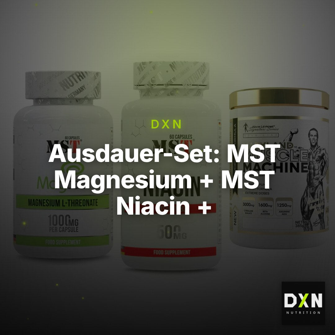 Ausdauer-Set: MST Magnesium + MST Niacin + Kevin Levrone – Clean Showcase Plus