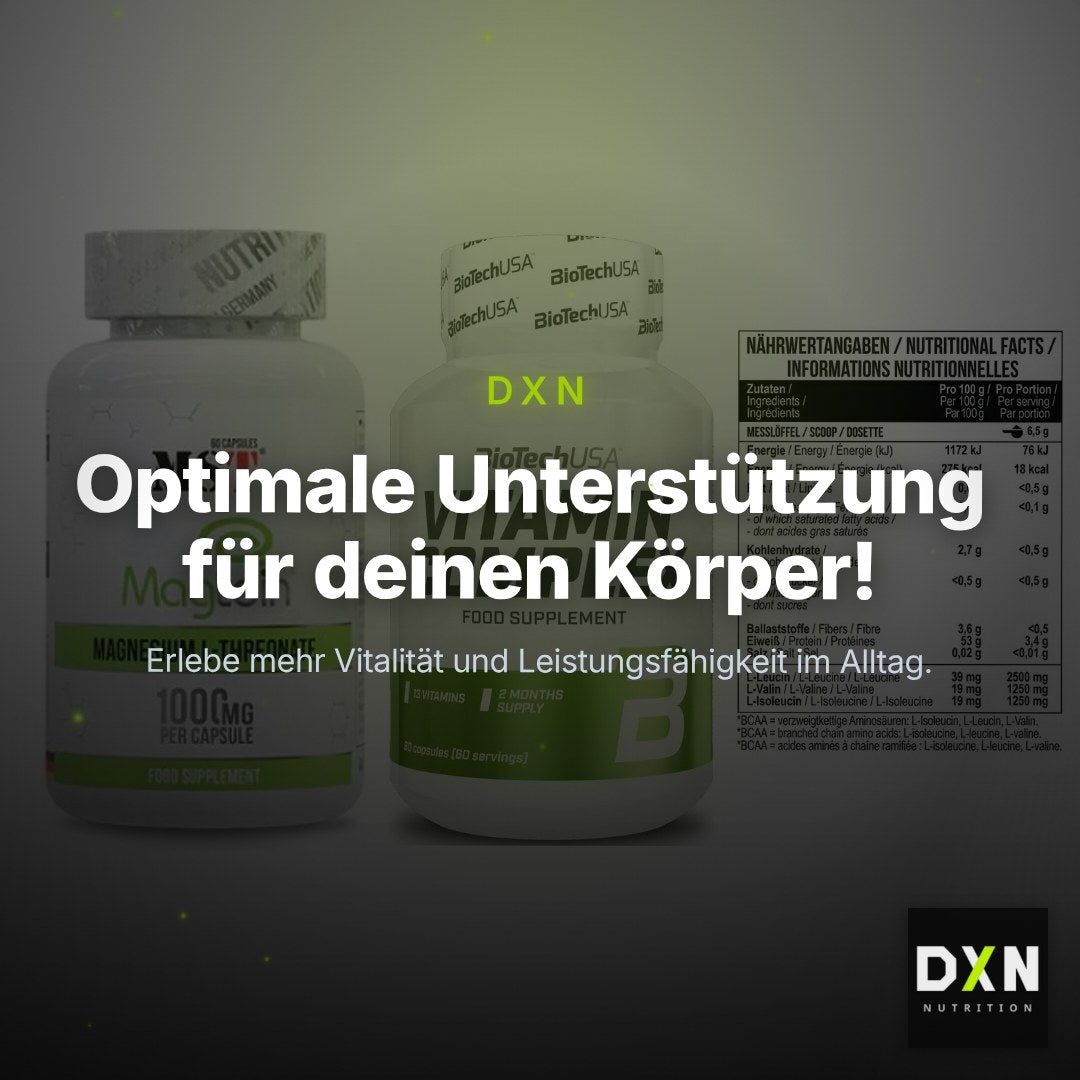 Ausdauer-Set: MST Magnesium + BioTech Vitamin + MST BCAA Zero – Clean Showcase Plus