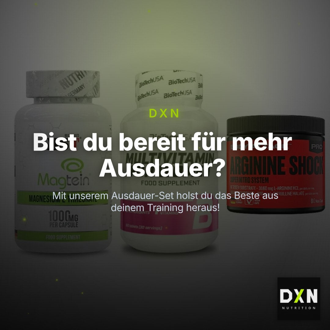 Ausdauer-Set: MST Magnesium + BioTech Multivit + Body Attack – Clean Showcase Plus