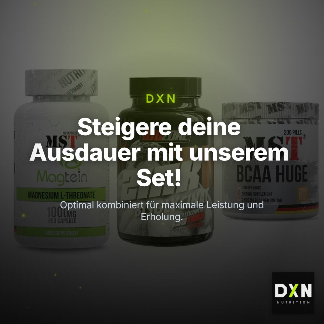 Ausdauer-Set: MST Magnesium + Big Zone Zink + MST BCAA Huge – Clean Showcase Plus