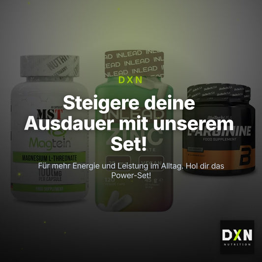 Ausdauer-Set: MST Magnesium + INLEAD Zink + BioTech L-Argini – Clean Showcase Plus
