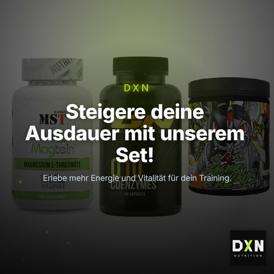 Ausdauer-Set: MST Magnesium + GN Q10 Health + BPS-Pharma EAA´s – Clean Showcase Plus