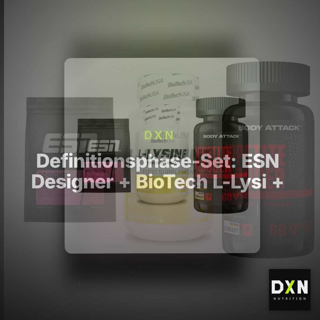 Definitionsphase-Set: ESN Designer + BioTech L-Lysi + Body Attack – Clean Showcase Plus