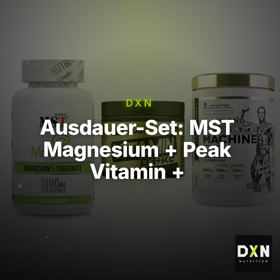 Ausdauer-Set: MST Magnesium + Peak Vitamin + Kevin Levrone – Clean Showcase Plus