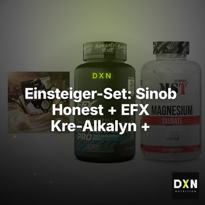 Einsteiger-Set: Sinob Honest + EFX Kre-Alkalyn + MST Magnesium – Clean Showcase Plus