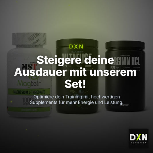 Ausdauer-Set: MST Magnesium + Big Zone Vitafus + Big Zone L-Argin – Clean Showcase Plus