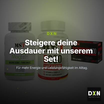 Ausdauer-Set: MST Magnesium + MST B300 B-Compl + Body Attack – Clean Showcase Plus
