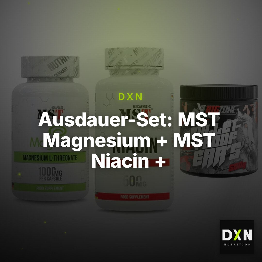 Ausdauer-Set: MST Magnesium + MST Niacin + Big Zone Bulletp – Clean Showcase Plus