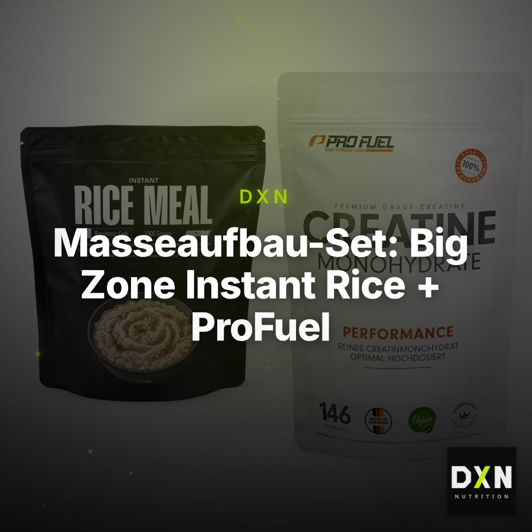 Masseaufbau-Set: Big Zone Instant Rice + ProFuel Creatine – Clean Showcase Plus