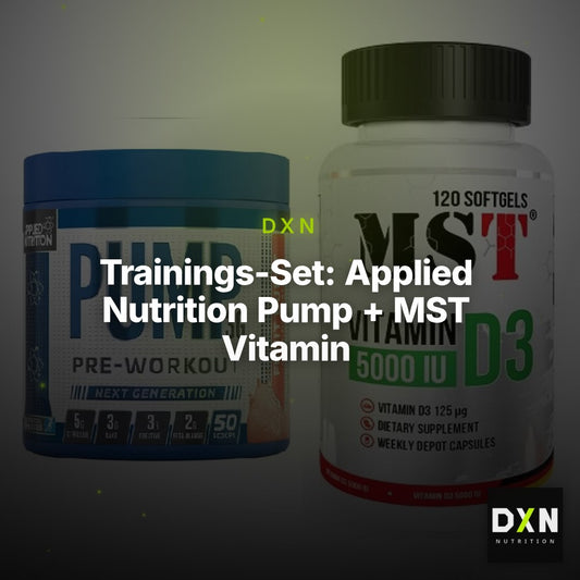 Trainings-Set: Applied Nutrition Pump + MST Vitamin D3 5000IU 120 – Clean Showcase Plus