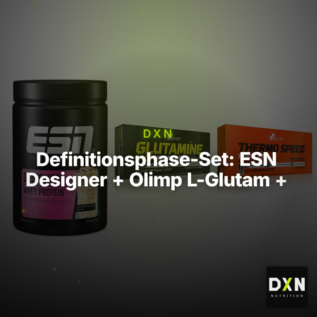 Definitionsphase-Set: ESN Designer + Olimp L-Glutam + Olimp Thermo – Clean Showcase Plus