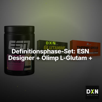 Definitionsphase-Set: ESN Designer + Olimp L-Glutam + Olimp Thermo – Clean Showcase Plus