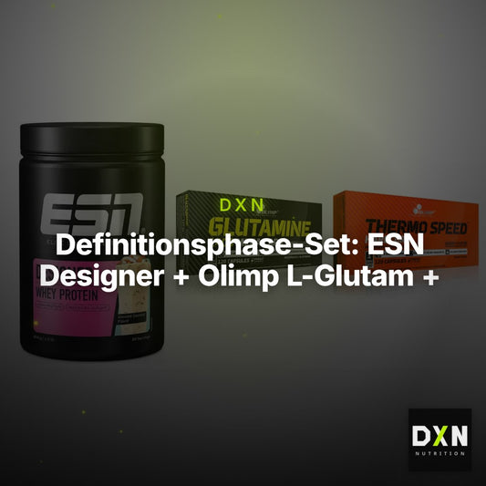 Definitionsphase-Set: ESN Designer + Olimp L-Glutam + Olimp Thermo – Clean Showcase Plus
