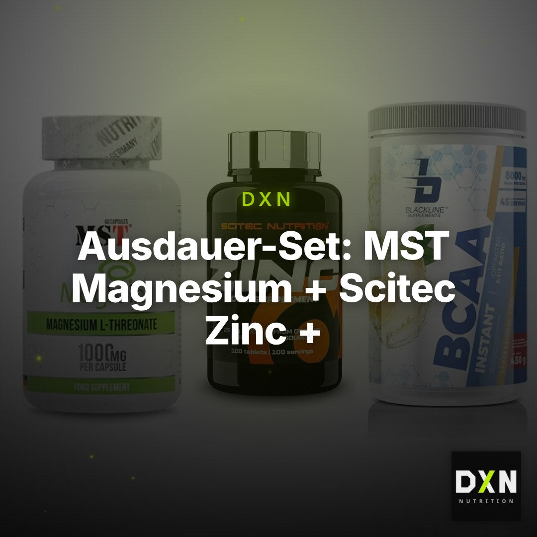 Ausdauer-Set: MST Magnesium + Scitec Zinc + Blackline – Clean Showcase Plus