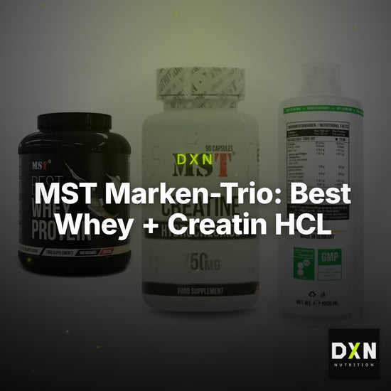 MST Marken-Trio: Best Whey + Creatin HCL + L-Carnitine – Clean Showcase Plus
