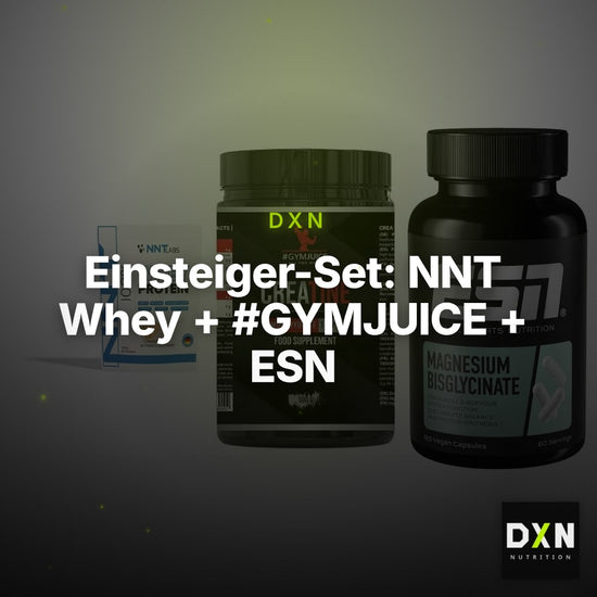Einsteiger-Set: NNT Whey + #GYMJUICE + ESN Magnesium – Clean Showcase Plus