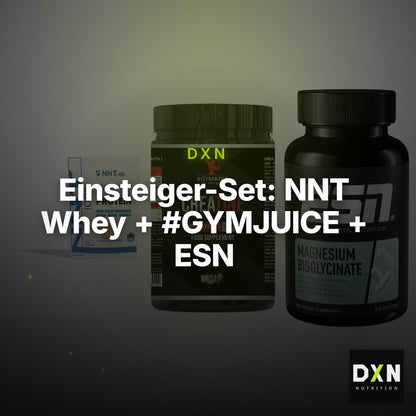 Einsteiger-Set: NNT Whey + #GYMJUICE + ESN Magnesium – Clean Showcase Plus