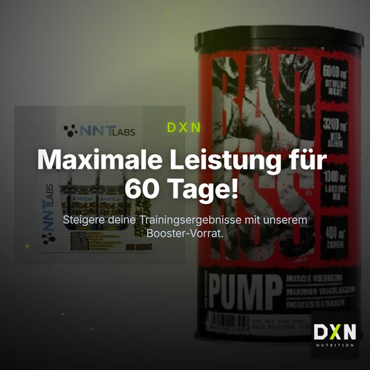 Booster-Trainingsvorrat: NNT Extreme Black – 60 Tage, 80 Portionen – Clean Showcase Plus