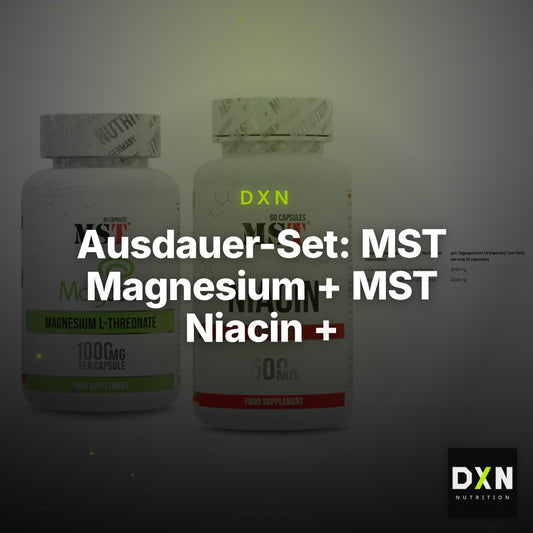 Ausdauer-Set: MST Magnesium + MST Niacin + INLEAD L-Carniti – Clean Showcase Plus