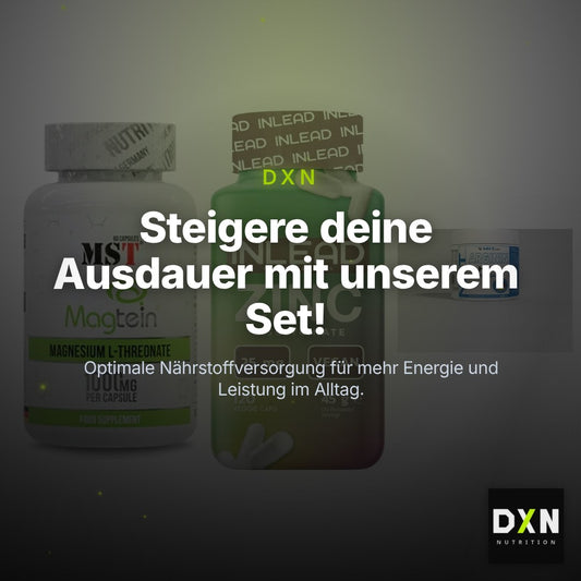 Ausdauer-Set: MST Magnesium + INLEAD Zink + NNT Arginin – Clean Showcase Plus