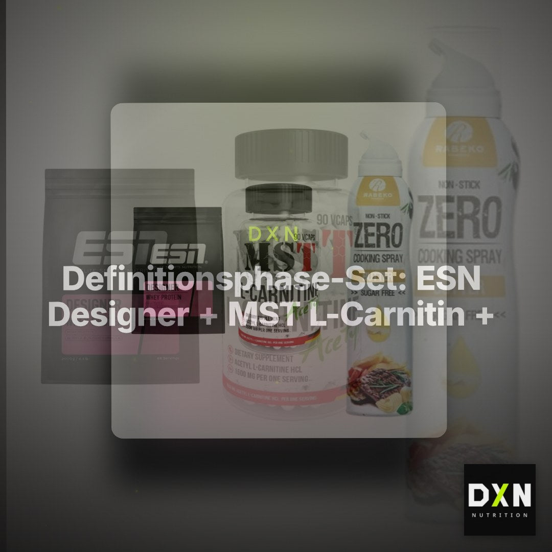 Definitionsphase-Set: ESN Designer + MST L-Carnitin + Rabeko Zero – Clean Showcase Plus