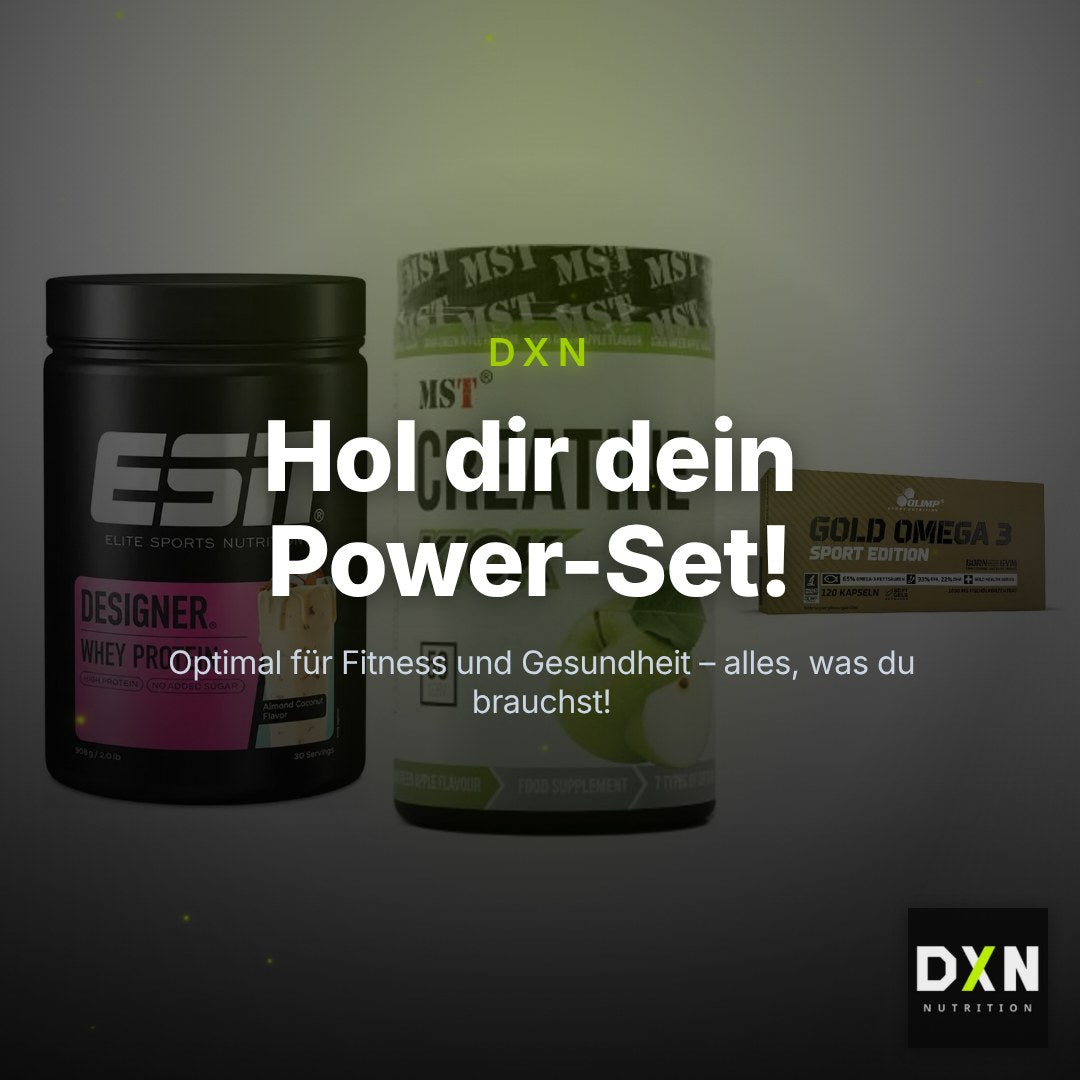 Definitionsphase-Set: ESN Designer + MST Creatine + Olimp Omega 3 – Clean Showcase Plus