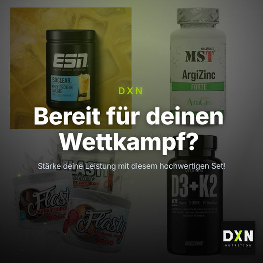 Wettkampfvorbereitung: ESN ISOCLEAR + MST ArgiZinc + 2 weitere – Clean Showcase Plus