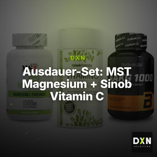 Ausdauer-Set: MST Magnesium + Sinob Vitamin C + BioTech AAKG – Clean Showcase Plus