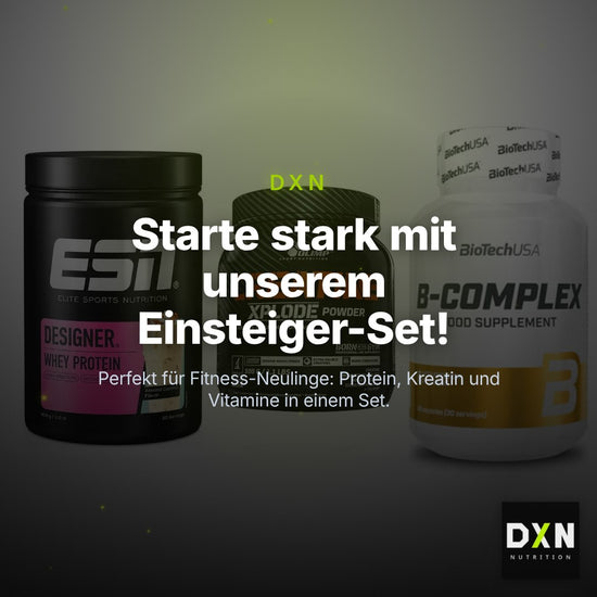 Einsteiger-Set: ESN Designer + Olimp Creatine + BioTech B – Clean Showcase Plus