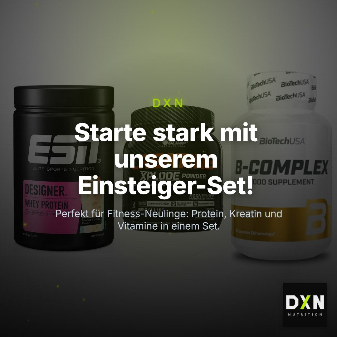Einsteiger-Set: ESN Designer + Olimp Creatine + BioTech B – Clean Showcase Plus