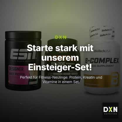 Einsteiger-Set: ESN Designer + Olimp Creatine + BioTech B – Clean Showcase Plus