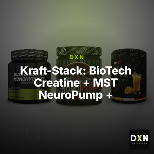 Kraft-Stack: BioTech Creatine + MST NeuroPump + MST EAA & BCAA – Clean Showcase Plus