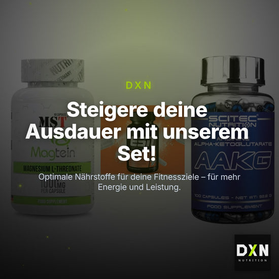 Ausdauer-Set: MST Magnesium + ESN Zinc + Scitec AAKG – Clean Showcase Plus