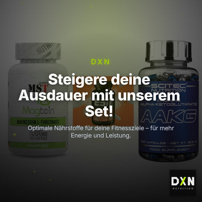 Ausdauer-Set: MST Magnesium + ESN Zinc + Scitec AAKG – Clean Showcase Plus