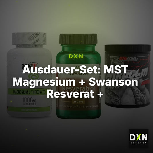 Ausdauer-Set: MST Magnesium + Swanson Resverat + Big Zone Citrull – Clean Showcase Plus