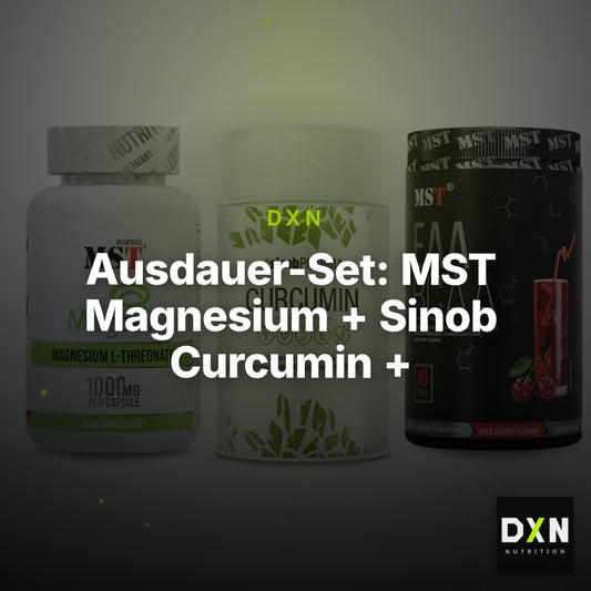 Ausdauer-Set: MST Magnesium + Sinob Curcumin + MST EAA & BCAA – Clean Showcase Plus