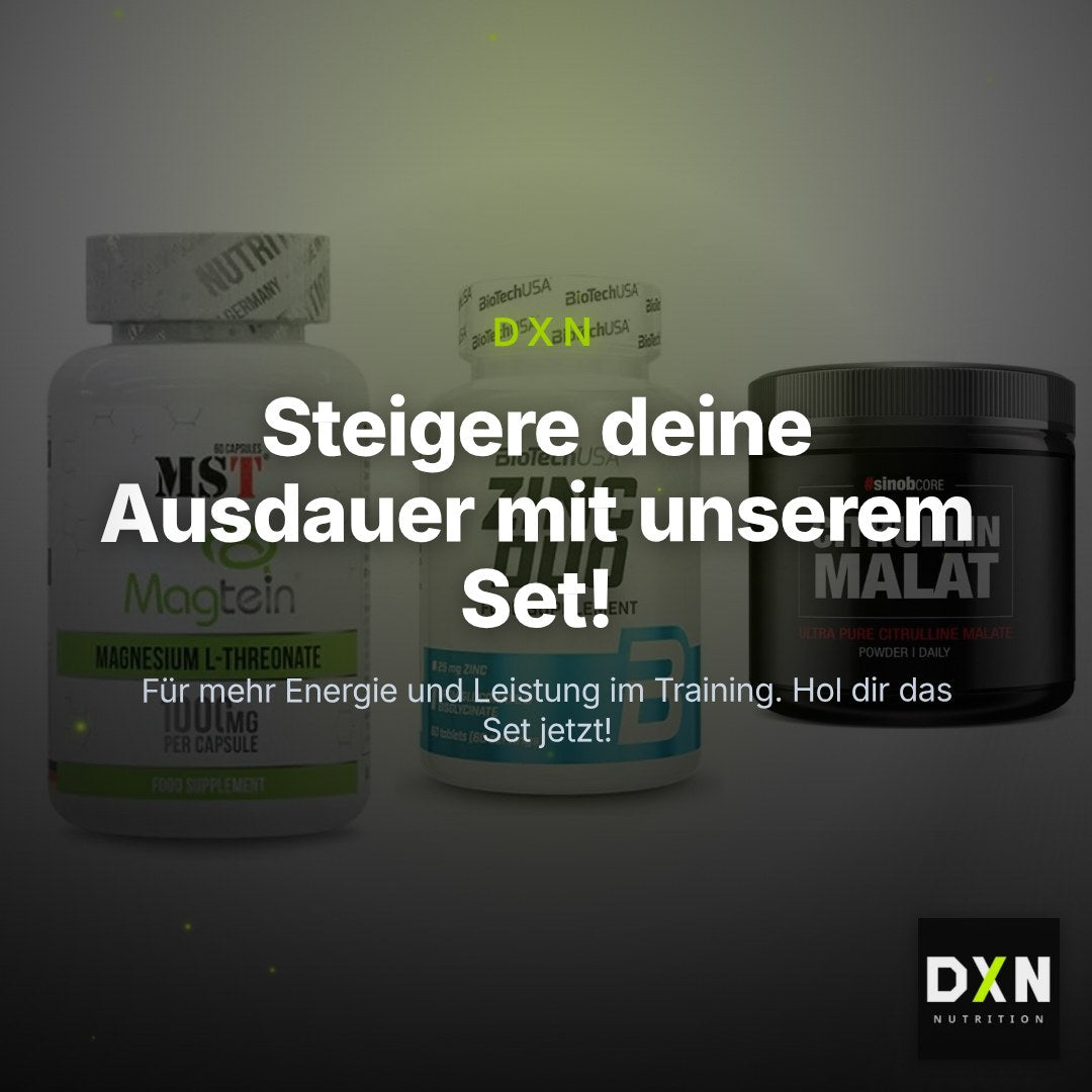 Ausdauer-Set: MST Magnesium + BioTech Zinc Duo + Sinob Core – Clean Showcase Plus
