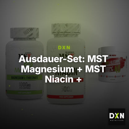 Ausdauer-Set: MST Magnesium + MST Niacin + BPS-Pharma This – Clean Showcase Plus