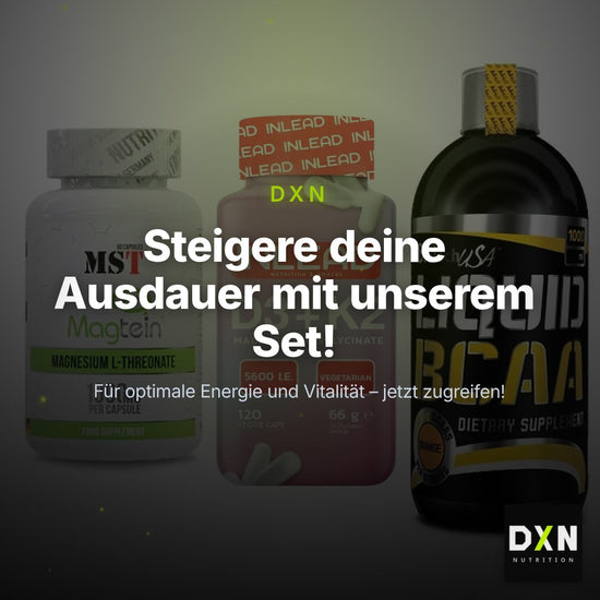 Ausdauer-Set: MST Magnesium + INLEAD Vitamin + BioTech Liquid – Clean Showcase Plus