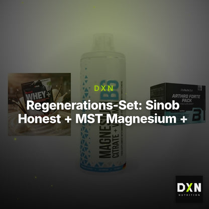 Regenerations-Set: Sinob Honest + MST Magnesium + BioTech Arthro – Clean Showcase Plus