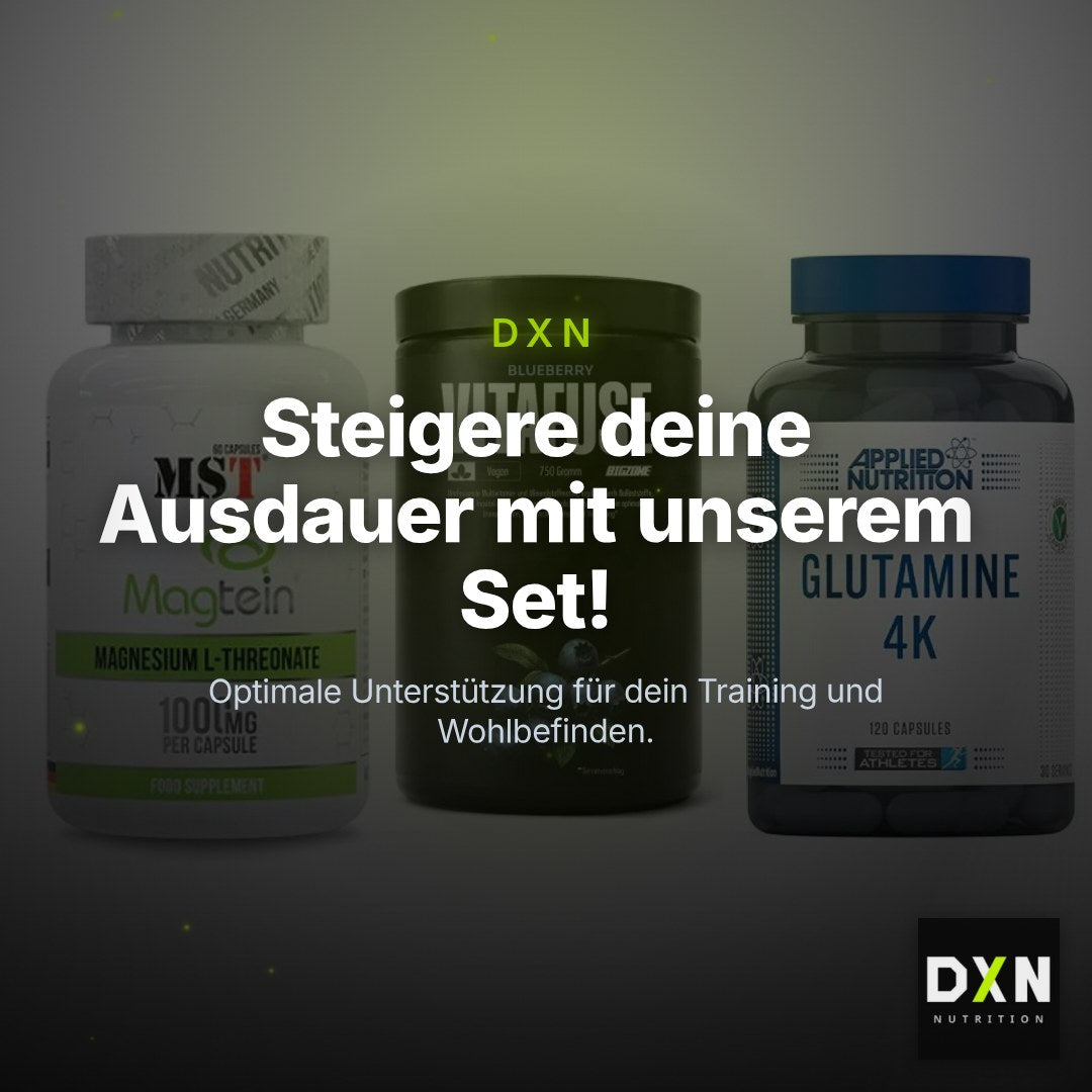Ausdauer-Set: MST Magnesium + Big Zone Vitafus + Applied Nutritio – Clean Showcase Plus
